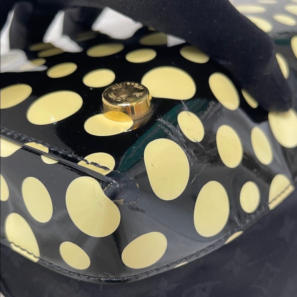 Louis Vuitton x Yayoi Kusama Nylon Monogram Lockit MM Limited Edition Tote Bag - Picture 7 of 16